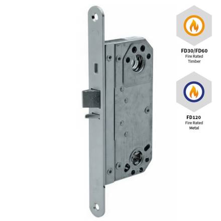 Assa Abloy 8760 Modular Emergency Nightlatch Lockcase 50mm Satin Chrome