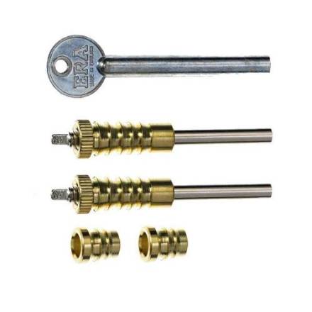 Era 826-32 Dual Screw Sash Window Bolt Locks Polished Brass Pack of 2