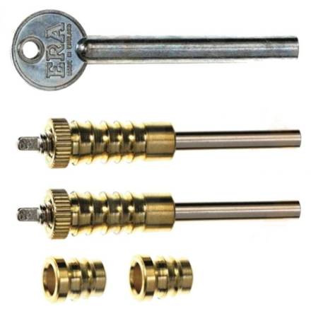 Era 826-32 Dual Screw Sash Window Bolt Locks Polished Brass Pack of 2