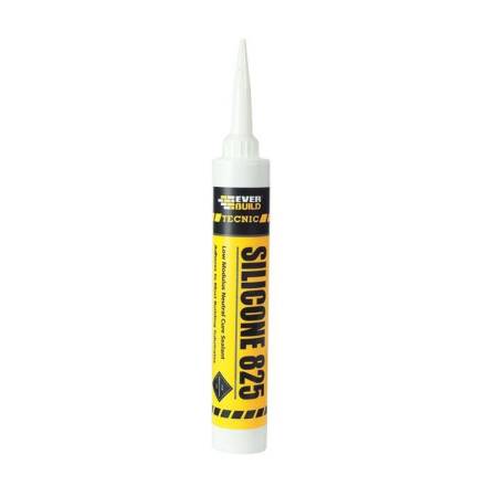 Sika Everbuild Tecnic Silicone 825 Low Modulus Neutral Cure Sealant Buff 380ml