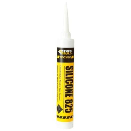 Sika Everbuild Tecnic Silicone 825 Low Modulus Neutral Cure Sealant Buff 380ml