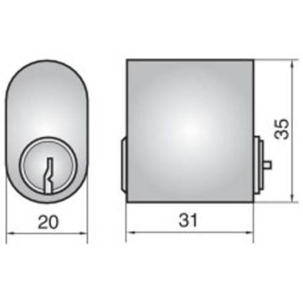 Assa Abloy 601/6501 Cylinder House