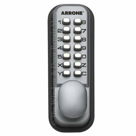 Hoppe Arrone AR/D-195MC Mechanical Digital Push Button Door Lock - Satin Chrome
