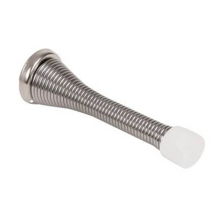Spring Door Stop Chrome Plated 75mm