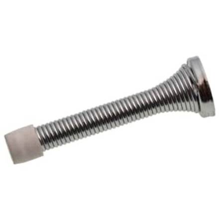 Spring Door Stop Chrome Plated 75mm