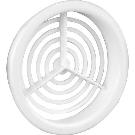 MAP Round Plastic Soffit Vent 70mm White - Pack of 10