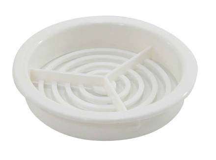 MAP Round Plastic Soffit Vent 70mm White - Pack of 10