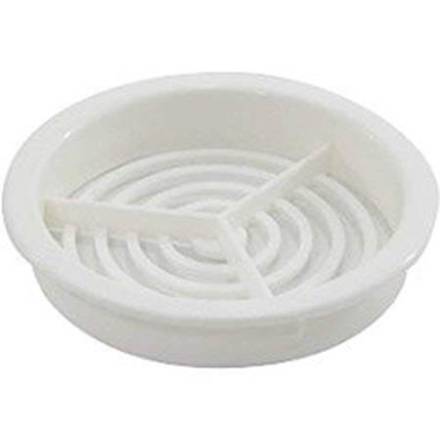 MAP Round Plastic Soffit Vent 70mm White - Pack of 10