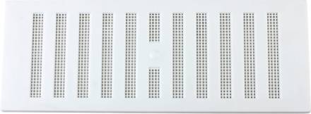 Select Hardware MAP 903-02 White Adjustable Plastic Vent with Flyscreen 9" x 3"