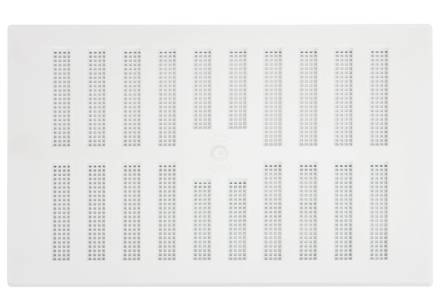Select Hardware Adjustable Plastic Vent with Flyscreen White 9 x 6 Inch