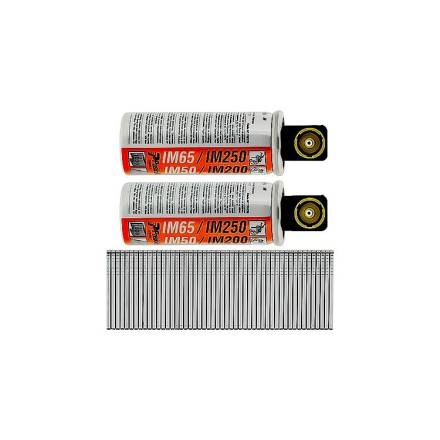 Paslode 921589 F16 1.6mm x 38mm Galvanised Straight Brad Nails (2000 Pack and 2 Fuel Cells)