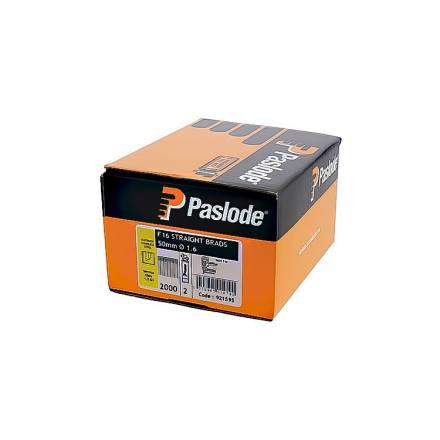 Paslode 921595 F16 x 50mm A2 Stainless Steel Straight Brad Nails (2000 Pack)