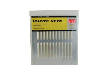 Select Hardware SAA Louvre Vent 9x9" (229x229mm) Satin Anodised Aluminium