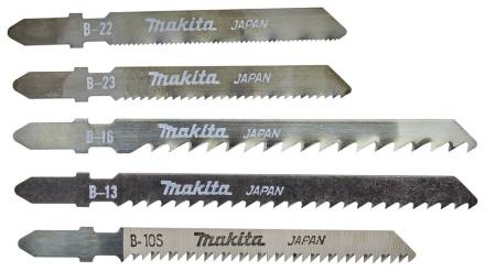 Makita A-86898 Assorted Jigsaw Blade Set 5 Piece for Wood and Metal