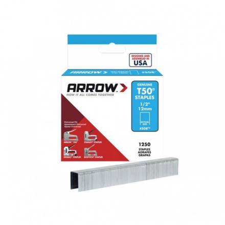 Arrow T50 Heavy Duty Staples 12mm - Box of 1250
