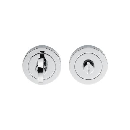 Carlisle Brass AA12CP Slimline Thumbturn and Release on Round Rose - Polished Chrome