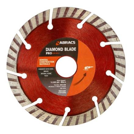 Abracs Pro-Line GCM Diamond Blade 125mm x 10mm x 22mm