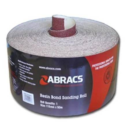 Abracs General Purpose Aluminium Oxide Sandpaper Roll 115mm x 10m 100 Grit