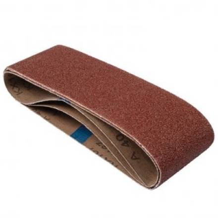 Trend Aluminium Oxide Sanding Belt 120 Grit 75mm x 533mm Pack of 3