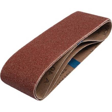 Trend Aluminium Oxide Sanding Belt 75 x 533mm 80 Grit Pack of 3