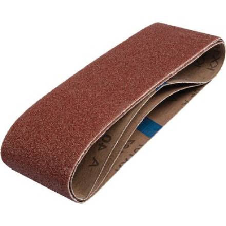 Trend Aluminium Oxide Sanding Belt 75 x 457mm 80 Grit Pack of 3
