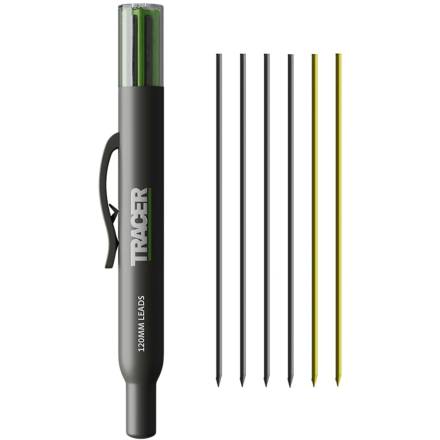 Tracer ALH1 Deep Hole Pencil Refills with Site Holster - 6 Pack (120mm)