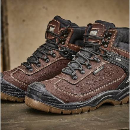 Apache Ranger Brown Waterproof Safety Hiker Boot - Size 7