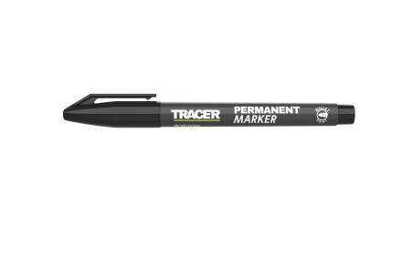 Tracer APM1 Black Permanent Construction Marker Pen - 1-2mm Bullet Point