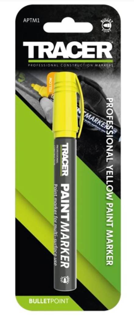 Tracer APTM1 Yellow Bullet Point Paint Marker 1-3mm