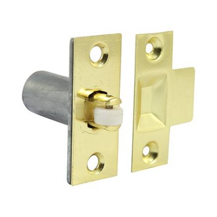 TIMCO Adjustable Roller Catch Electro Brass 39 x 59mm