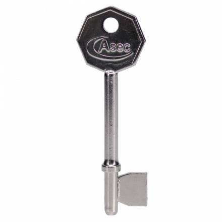 ASEC Genuine Mortice Key Blank to Suit ASEC 3L, 5L and BS 5L Locks