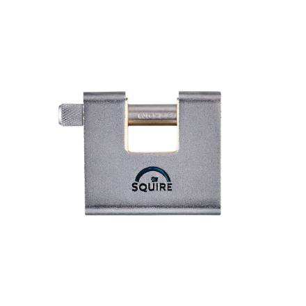Squire ASWL1 60mm Armoured Brass Block Padlock - 5-Pin Warehouse Lock