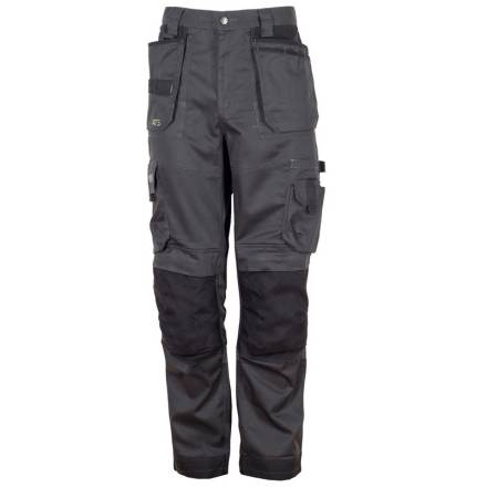 Apache ATS 3D Stretch Holster Pocket Work Trousers Grey/Black 34W 31L