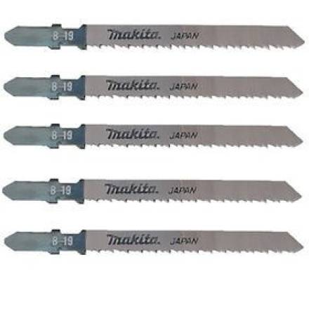 Makita T123X Jigsaw Blades for Wood T-Shank HCS 100mm 5-Pack