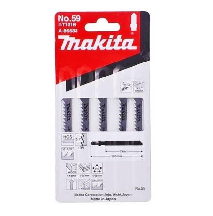 Makita T101BI Jigsaw Blades for Wood - Pack of 5