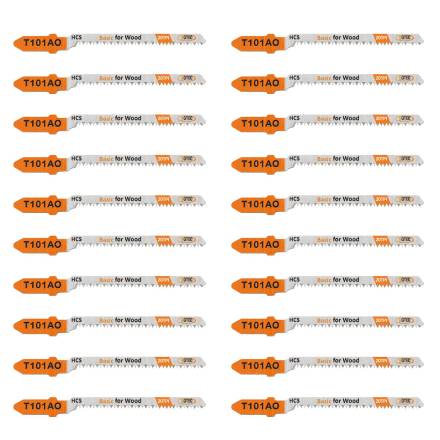 Makita T101AO Jigsaw Blades for Scroll Cutting - Wood and Plastics (Pack of 5)