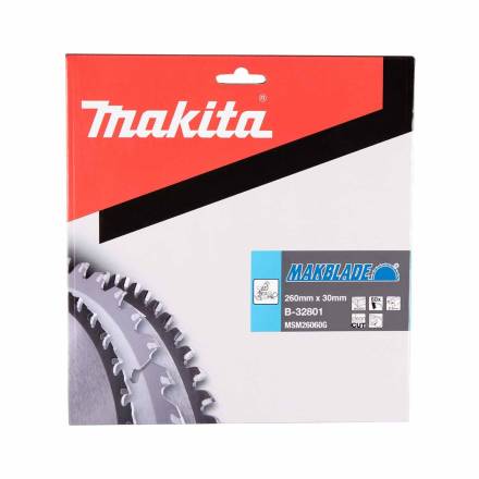 Makita B-32801 MakBlade TCT Circular Saw Blade 260mm x 30mm 60T