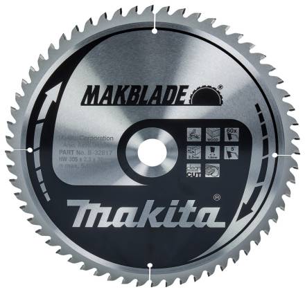 Makita MakBlade TCT Circular Saw Blade 305 x 30mm 60T (B-32817)