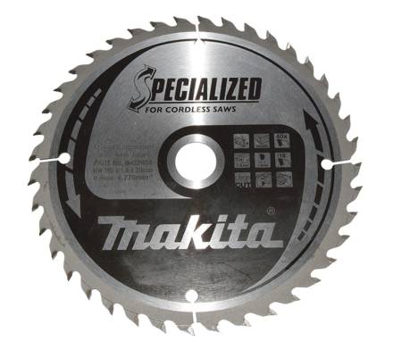 Makita 165mm x 20mm x 40T Circular Saw Blade