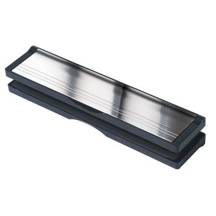 Select Hardware Post Port 12" Letterbox 300mm Black Frame / Polished Silver Flap 40-80mm