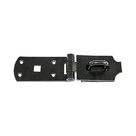 TIMCO Secure Bolt On Hasp and Staple Heavy Duty Black 254mm (10")