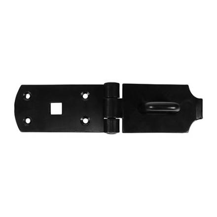 TIMCO Secure Bolt On Hasp and Staple Heavy Duty Black 203mm (8")