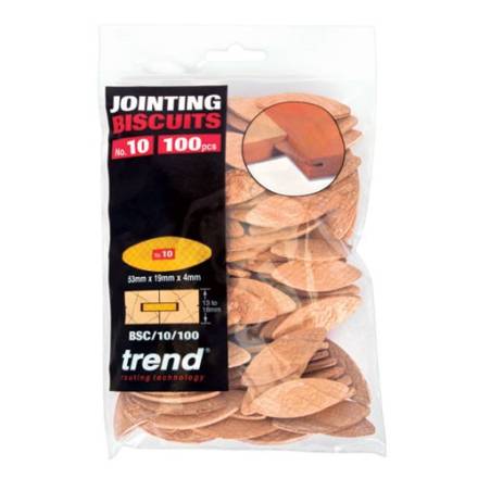Trend No.10 Compressed Beech Jointing Biscuits - Pack of 100