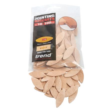 Trend No.10 Compressed Beech Jointing Biscuits - Pack of 100