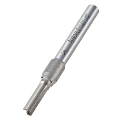 Trend CraftPro Two Flute Straight Router Cutter 5mm Diameter x 16mm Cut 1/4in Shank
