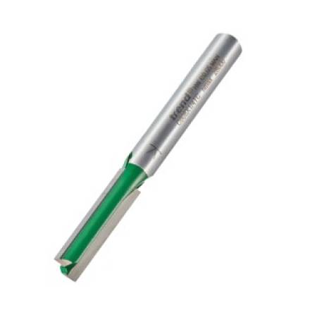 Trend CraftPro Two Flute TCT Straight Router Cutter 6.3mm x 25.4mm 1/4" Shank