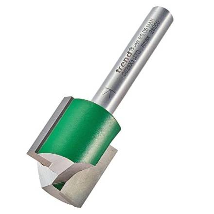 Trend C009X1/4TC CraftPro Two Flute Straight Router Cutter 7.1mm x 19.1mm 1/4" Shank
