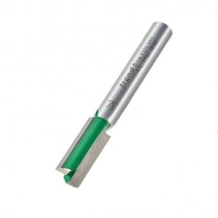 Trend CraftPro Two Flute Straight Router Cutter 7.9mm Diameter x 19.1mm Cut 1/4in Shank