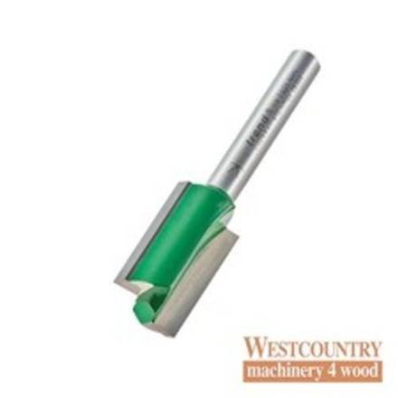 Trend CraftPro Two Flute Straight Router Cutter 8mm x 25mm 1/4" Shank