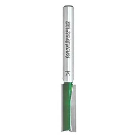 Trend CraftPro Two Flute Straight Router Cutter 8mm x 25mm 1/4" Shank